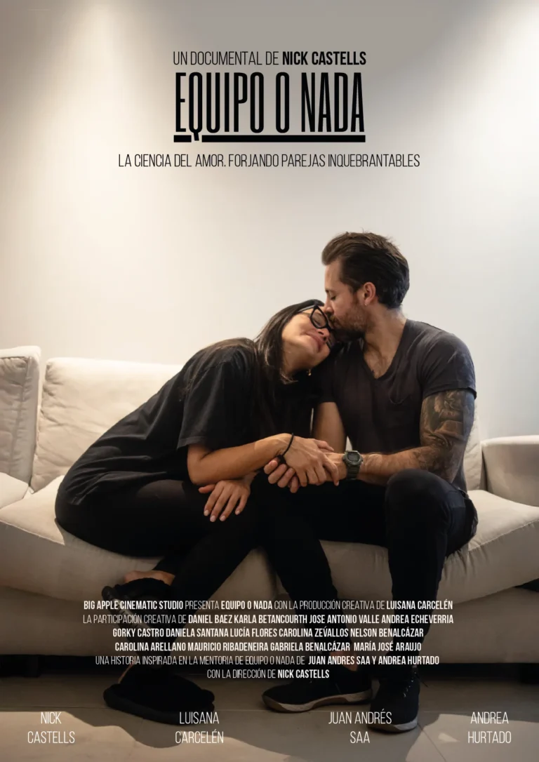 Afiche de "Equipo o Nada" Film de Nick Castells; Producido por BIg Apple Creative Studio